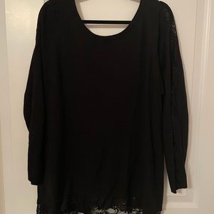Torrid size 2 split back with lace sweater